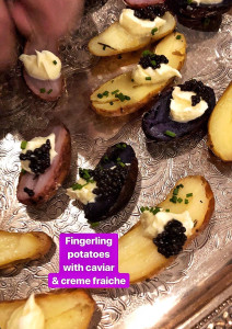 caviar plus potatoes